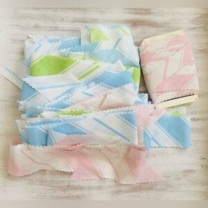 3 vintage bed sheets bias cut binding yardage sewing craft projects quilting